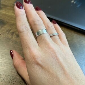 14k white gold band size 6.5
